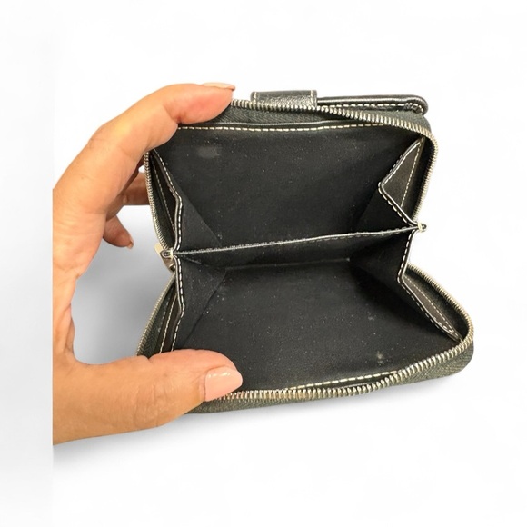 Vintage Celine Macadam monogram bifold compact wallet canvas and leather rare - Picture 3 of 13